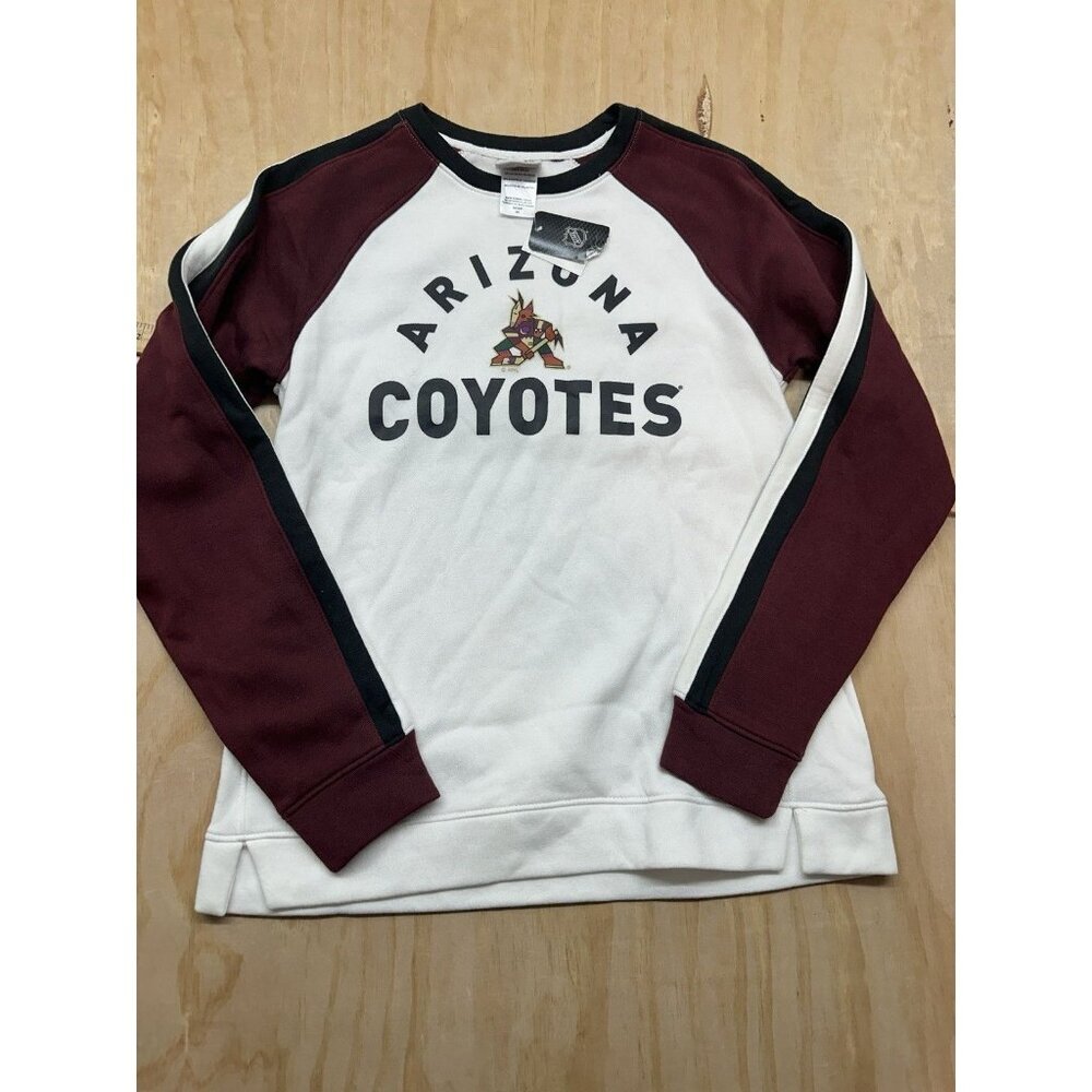 ARIZONA COYOTE Small 4/6 NHL HOCKEY SWEATSHIRT NWTs Licensed Fleece‎ Raglan Long